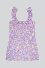 Ruffled Deep V-Neck Tie-Up Camisole