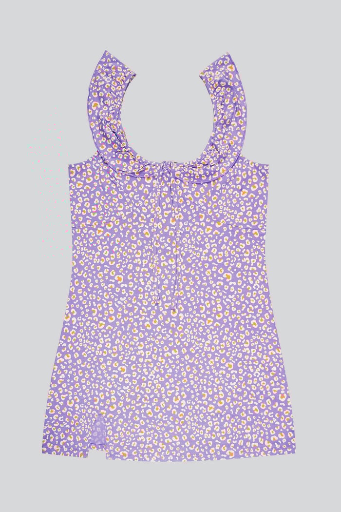 Ruffled Deep V-Neck Tie-Up Camisole