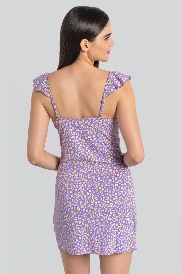 Ruffled Deep V-Neck Tie-Up Camisole