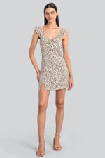 Ruffled Deep V-Neck Tie-Up Camisole