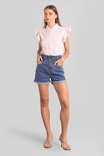 Paperbag Waist Mom Fit Shorts