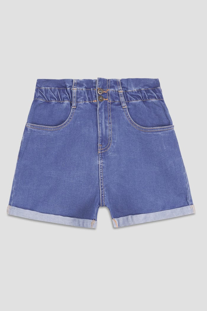 Paperbag Waist Mom Fit Shorts