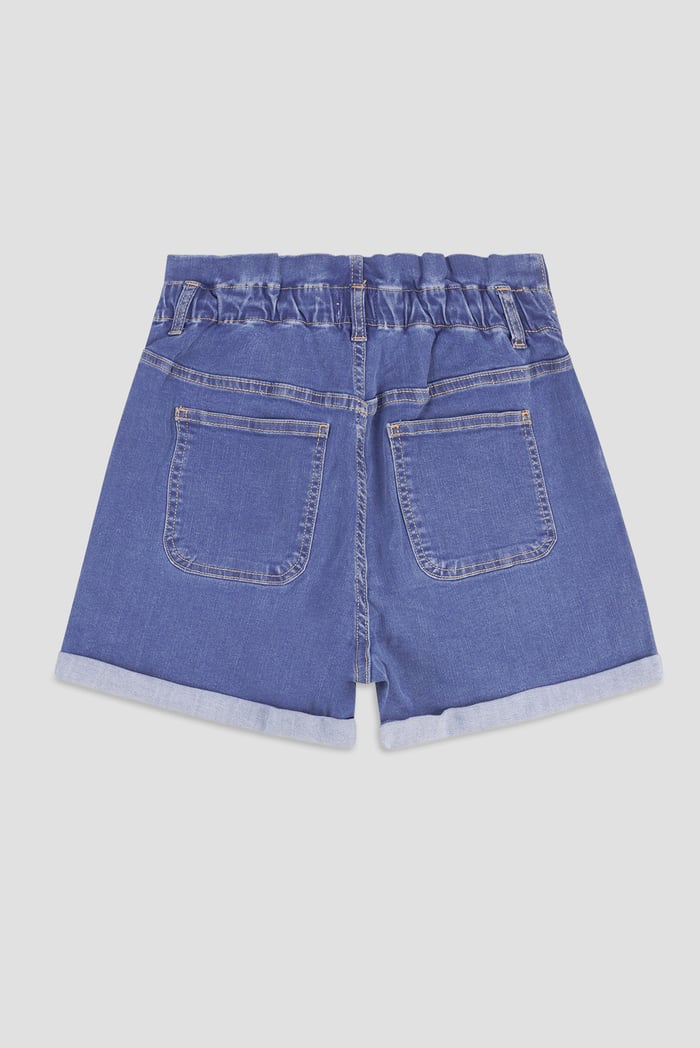Paperbag Waist Mom Fit Shorts