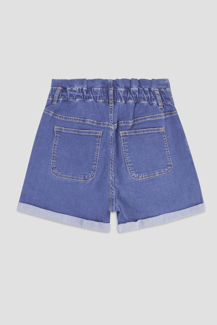 Paperbag Waist Mom Fit Shorts