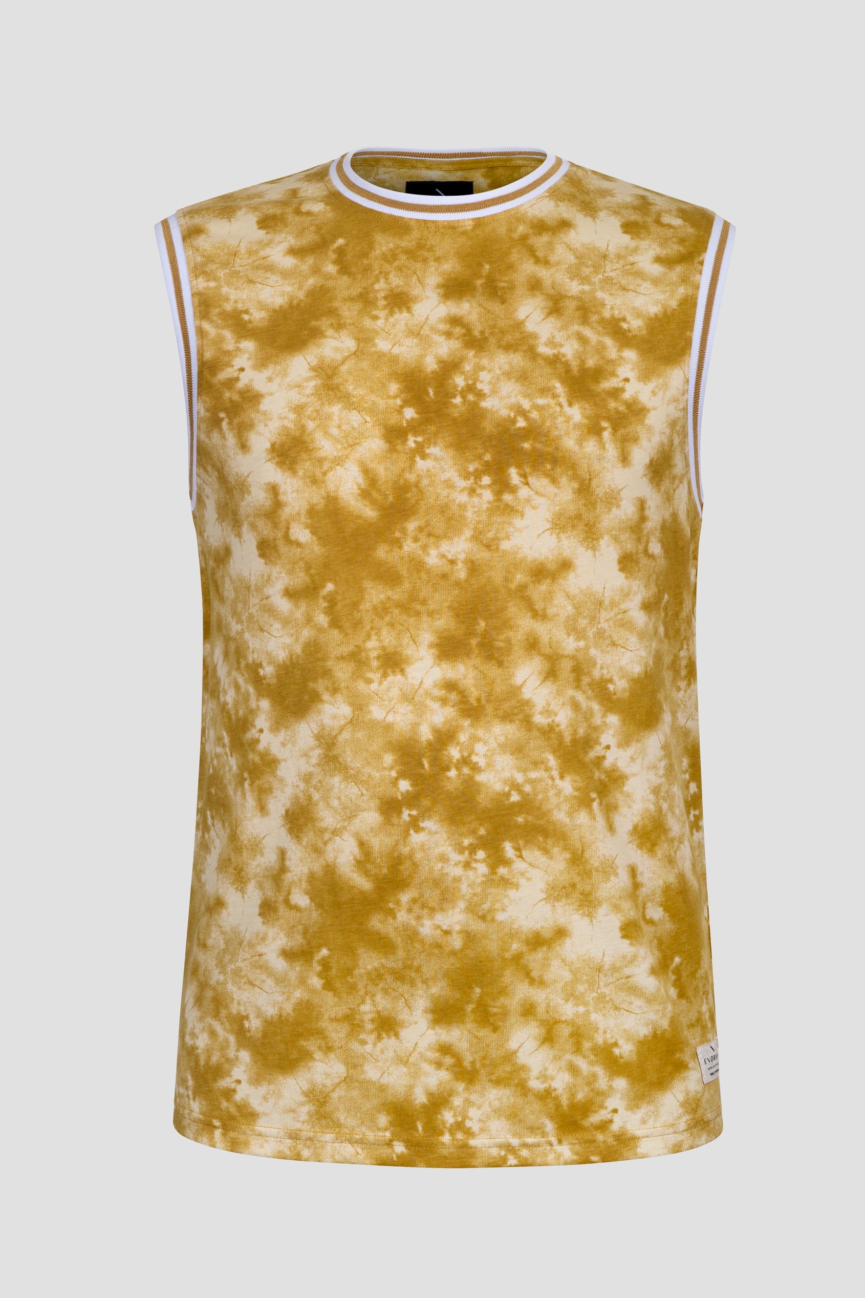 Tie-Dye Printed Cotton Vest