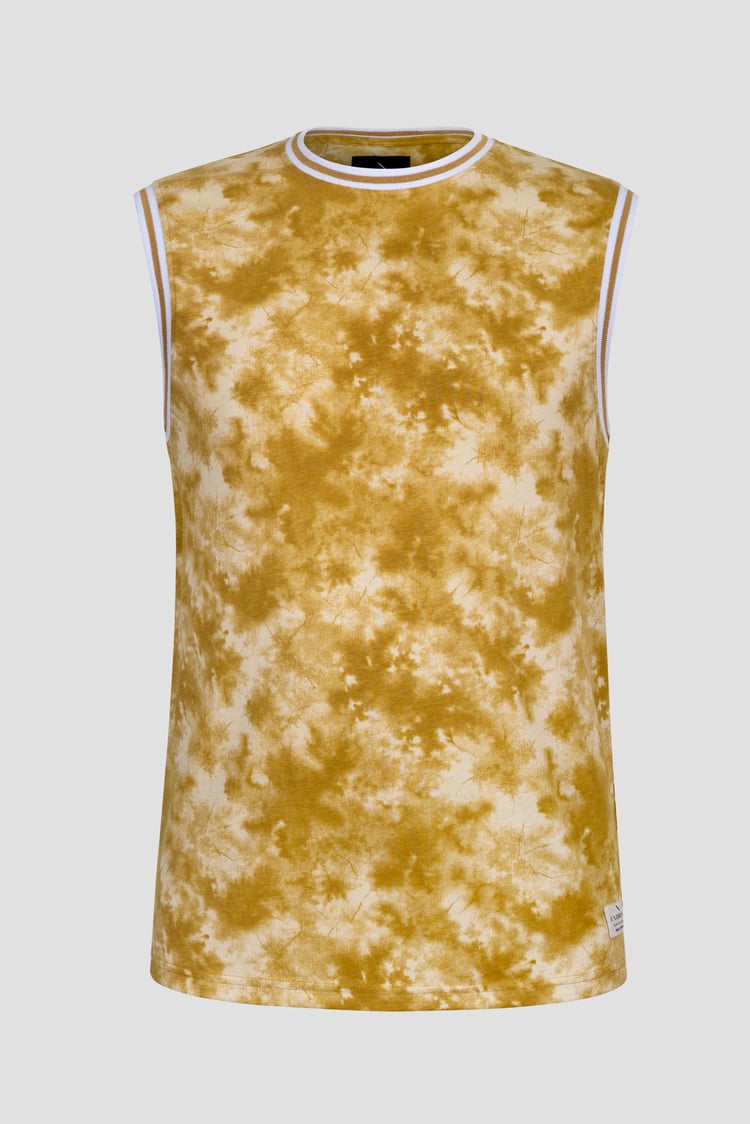 Tie-Dye Printed Cotton Vest