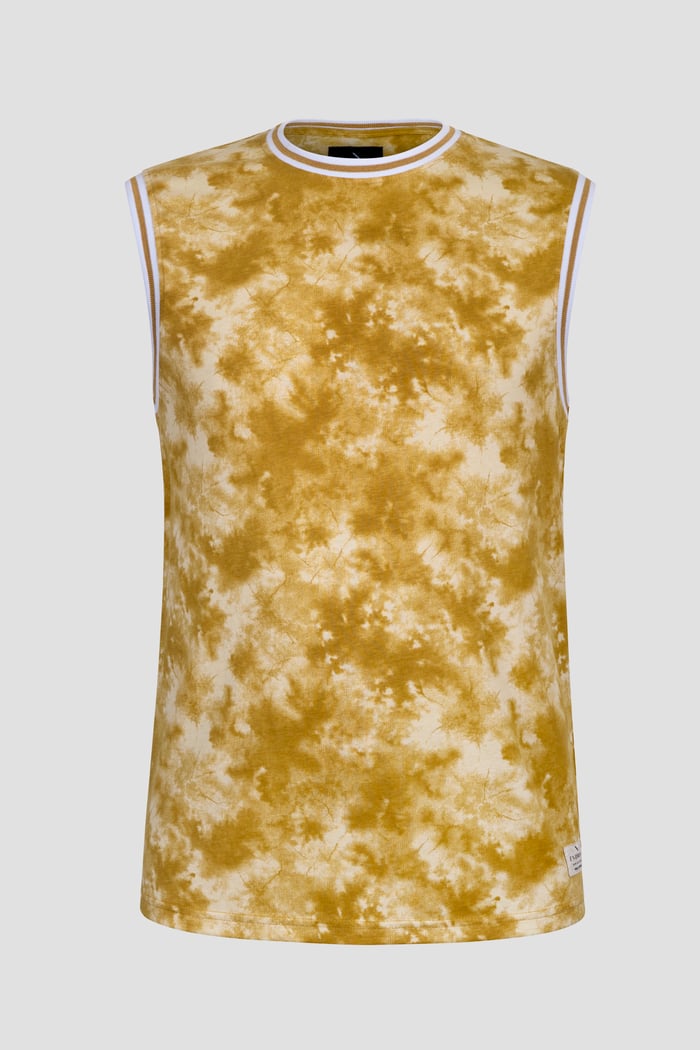 Tie-Dye Printed Cotton Vest