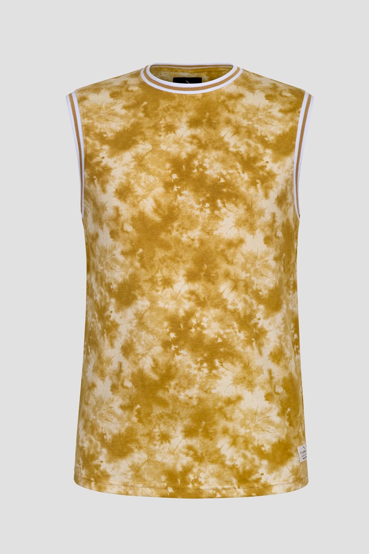 Tie-Dye Printed Cotton Vest