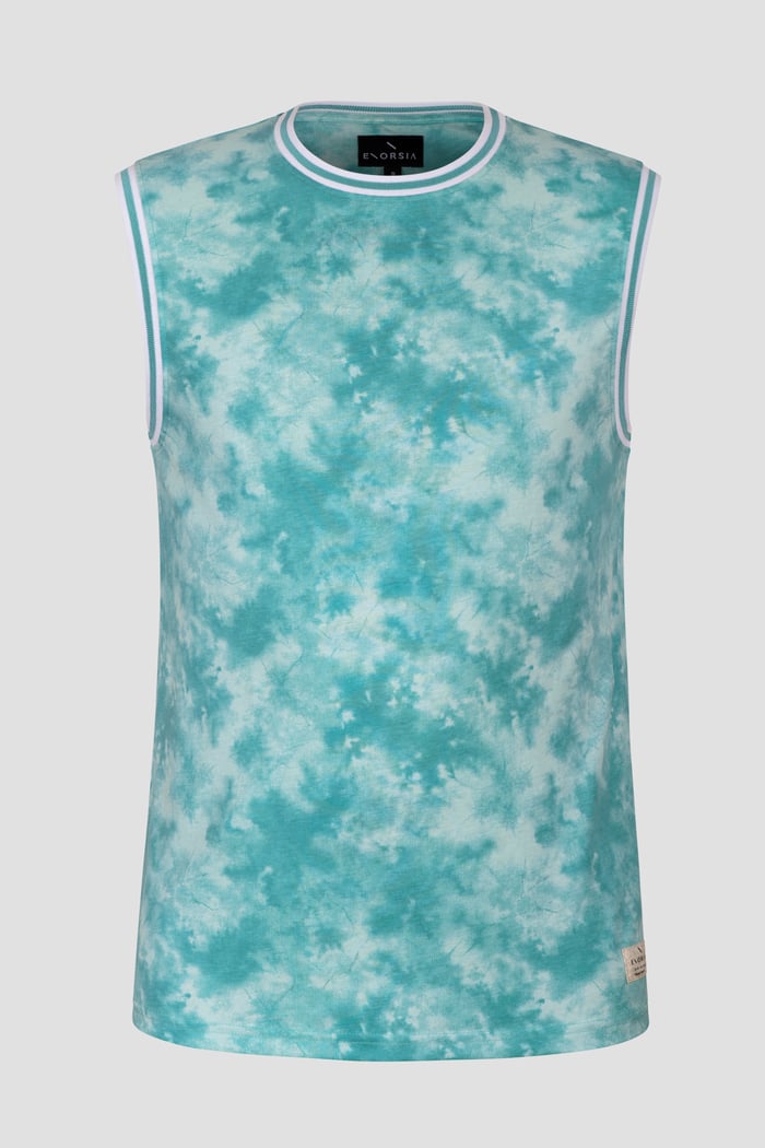 Tie-Dye Printed Cotton Vest