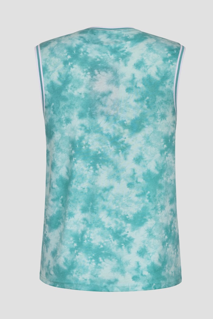 Tie-Dye Printed Cotton Vest
