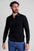 Mens Quarter Zip knitted Polo Jumper