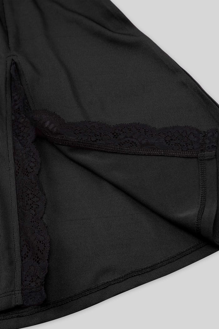 Flared Skirt With Lace Details