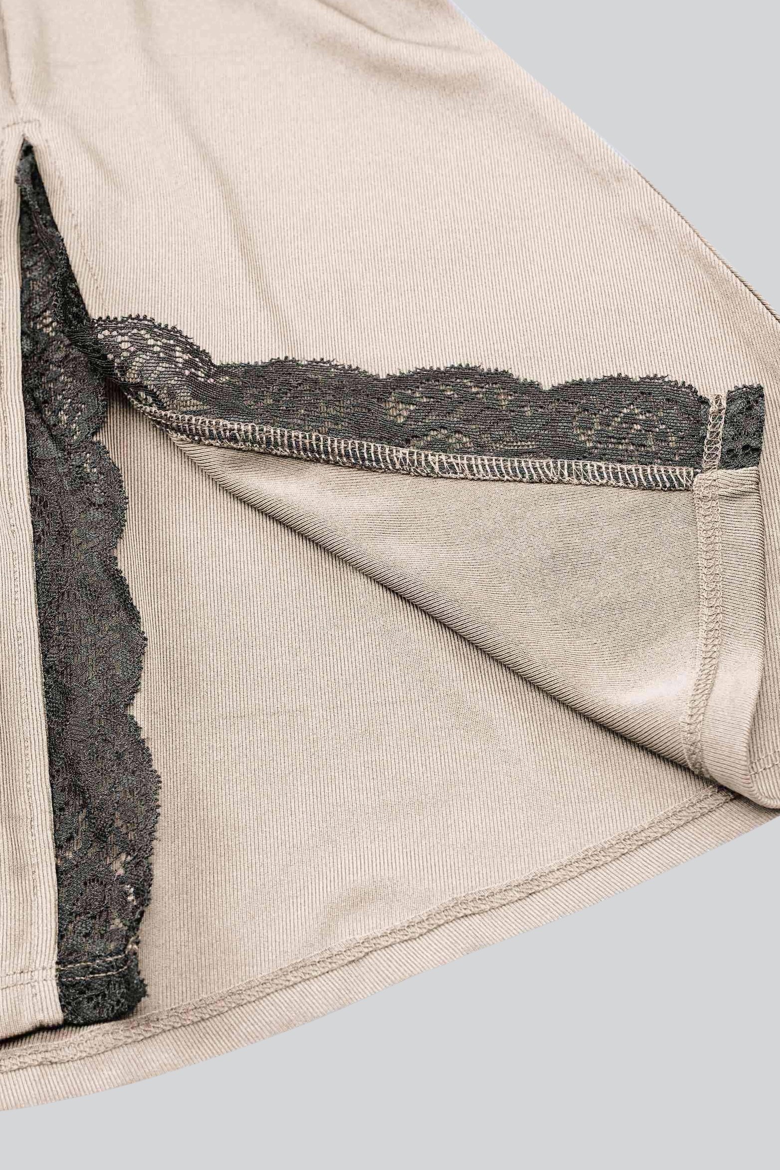 Flared Skirt With Lace Details