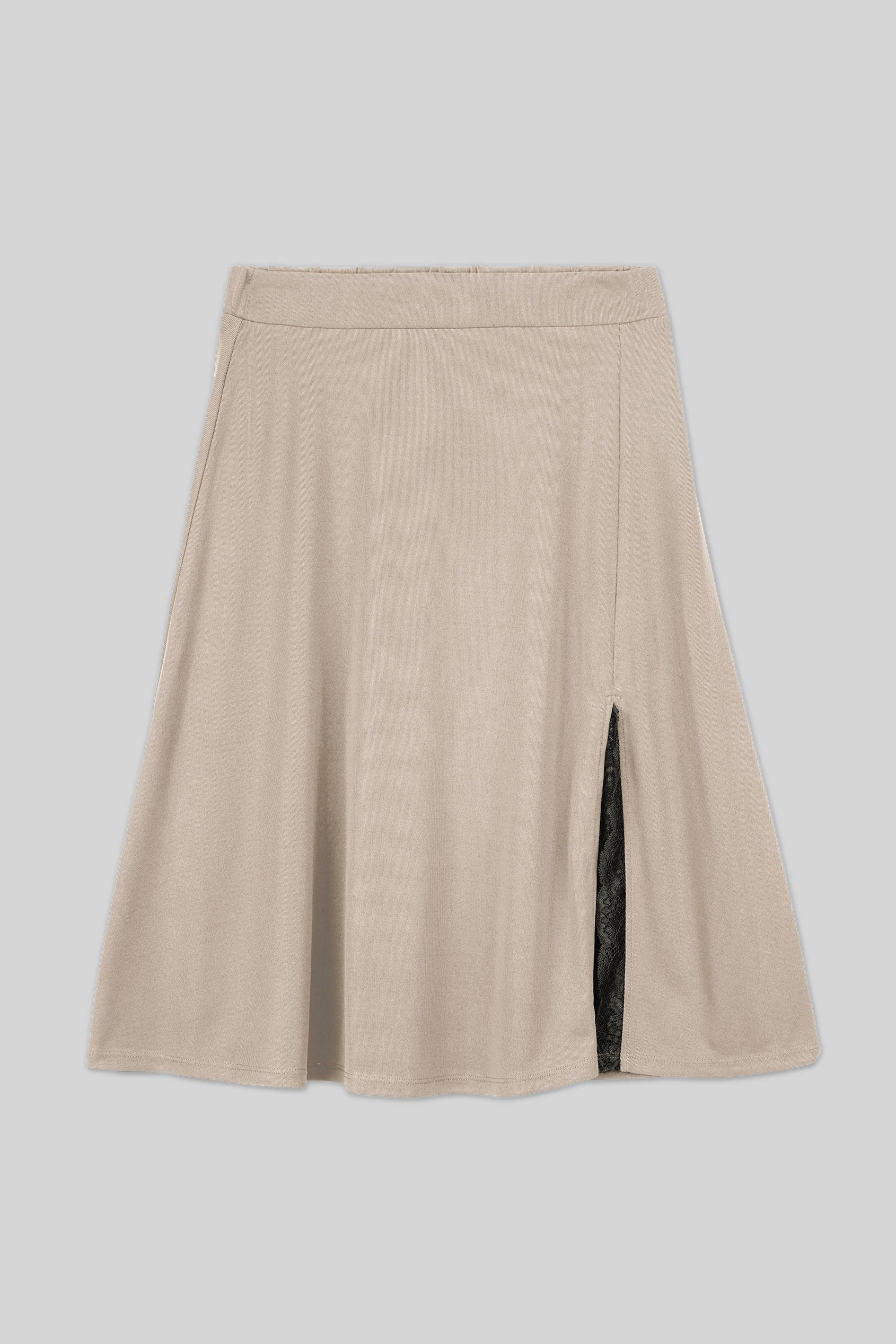 Flared Skirt With Lace Details