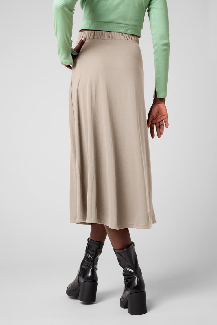 Flared Skirt With Lace Details