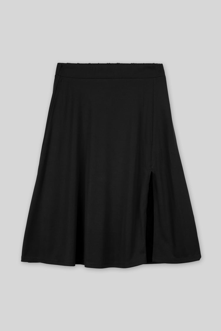 Flared Skirt With Lace Details