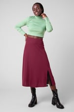 Flared Skirt With Lace Details