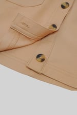 Stretch Cotton Blended Mini Skirt