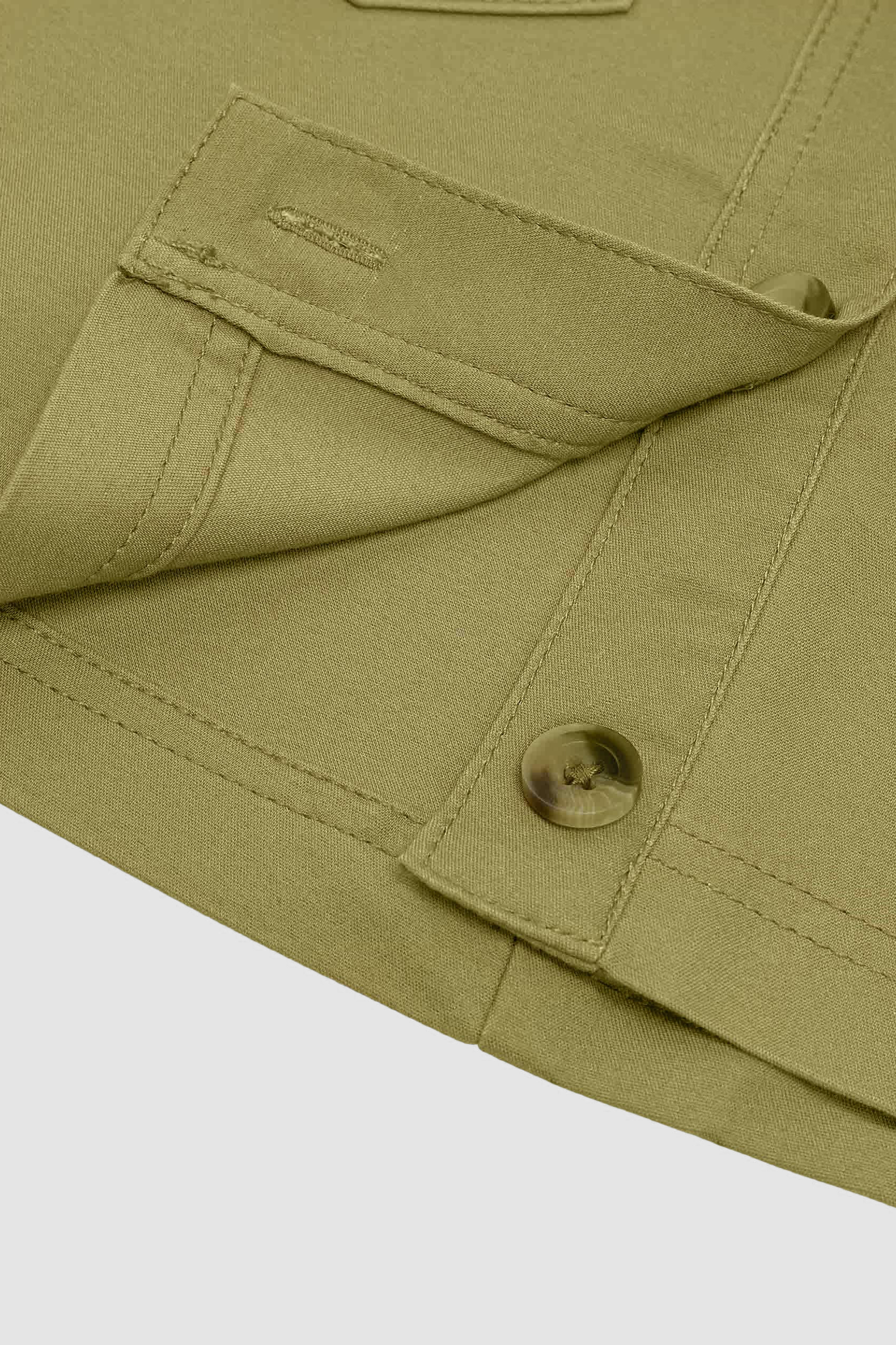 Stretch Cotton Blended Mini Skirt