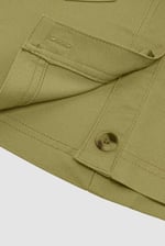 Stretch Cotton Blended Mini Skirt