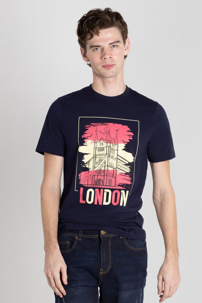 100% Cotton Graphic T-Shirt 3 Pcs Pack