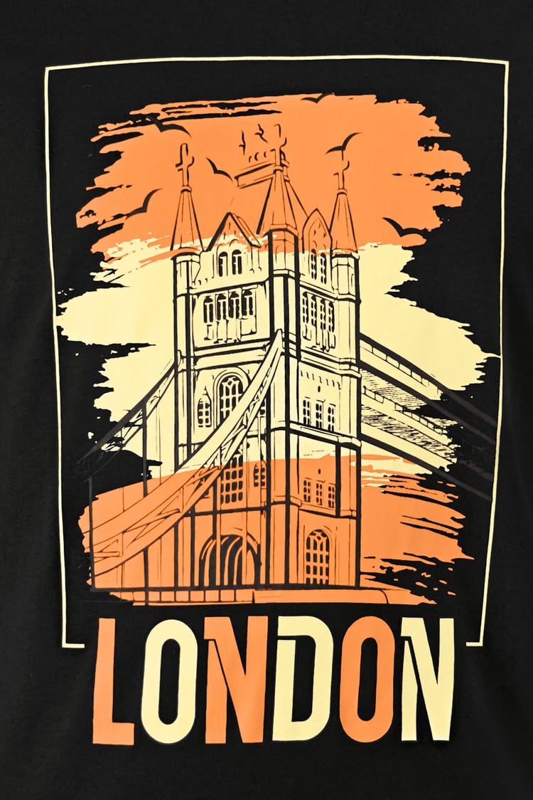 100% Cotton Graphic T-Shirt 3 Pcs Pack