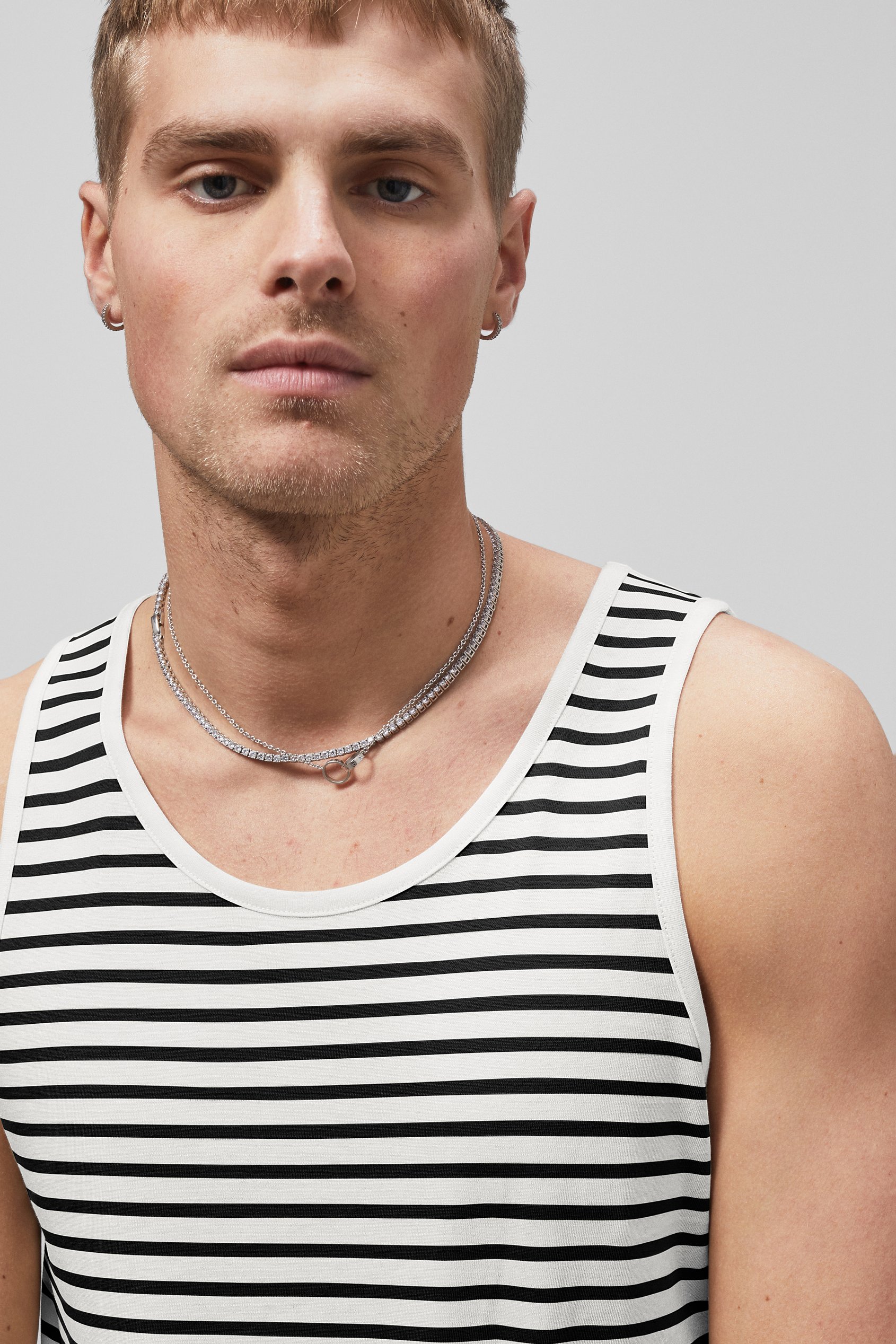 Mens Striped Tank Top