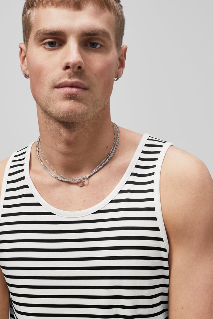 Mens Striped Tank Top