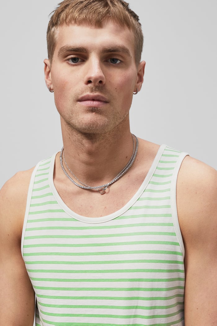 Mens Striped Tank Top