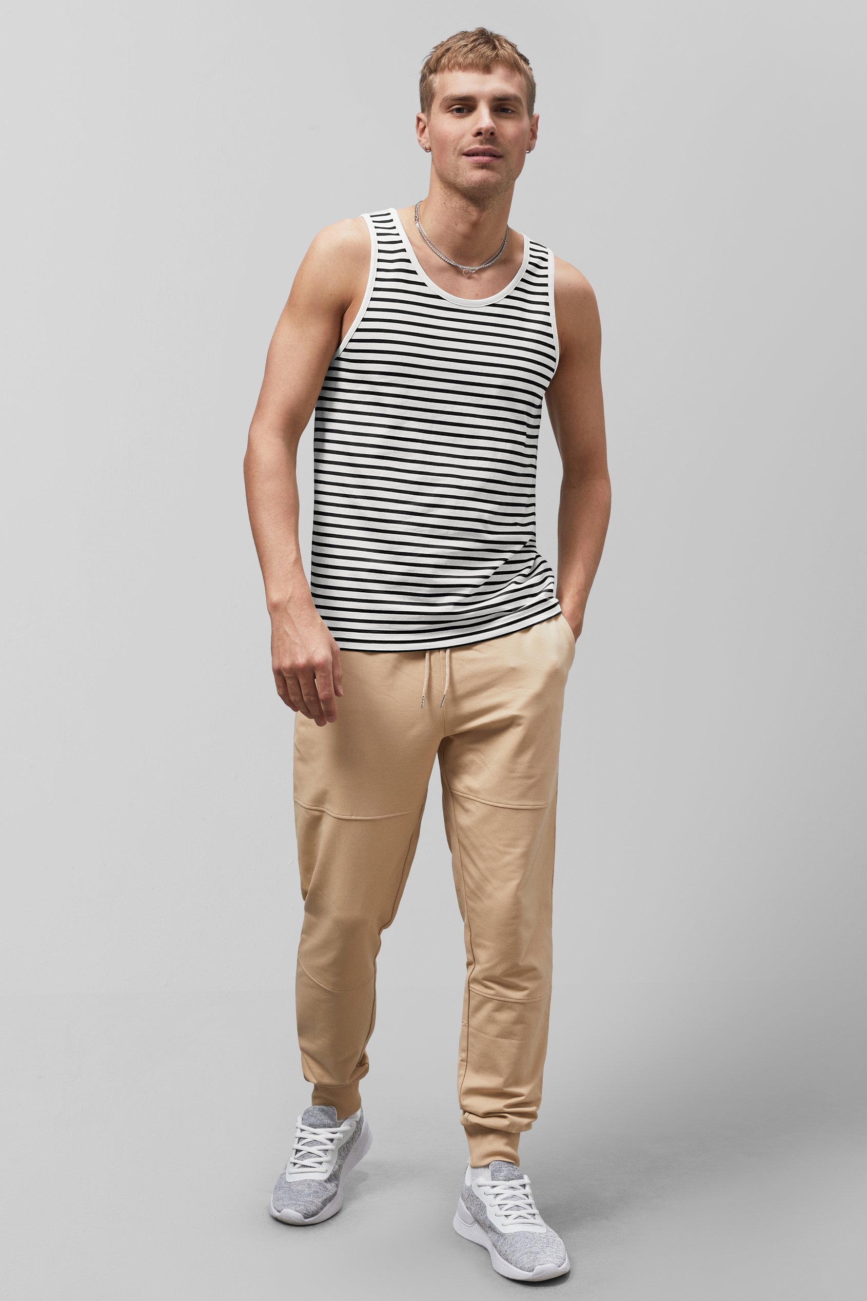 Mens Striped Tank Top