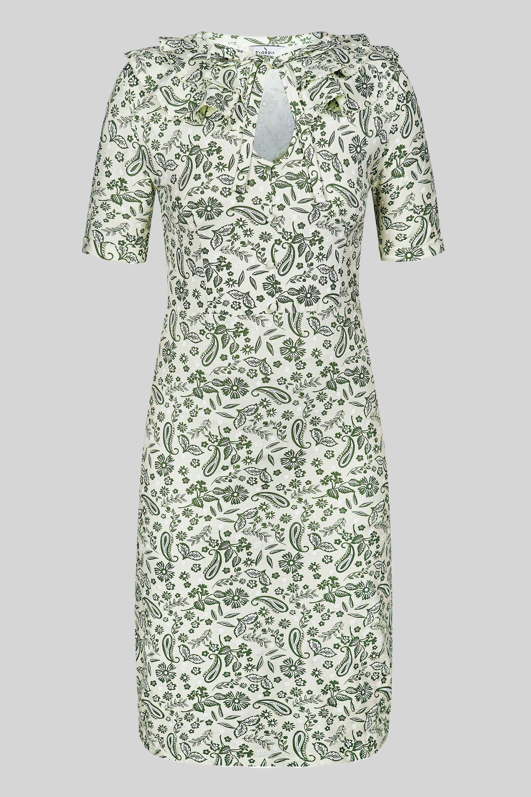 Double Layer Ruffles And Tie Fastening Midi Dress