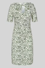 Double Layer Ruffles And Tie Fastening Midi Dress