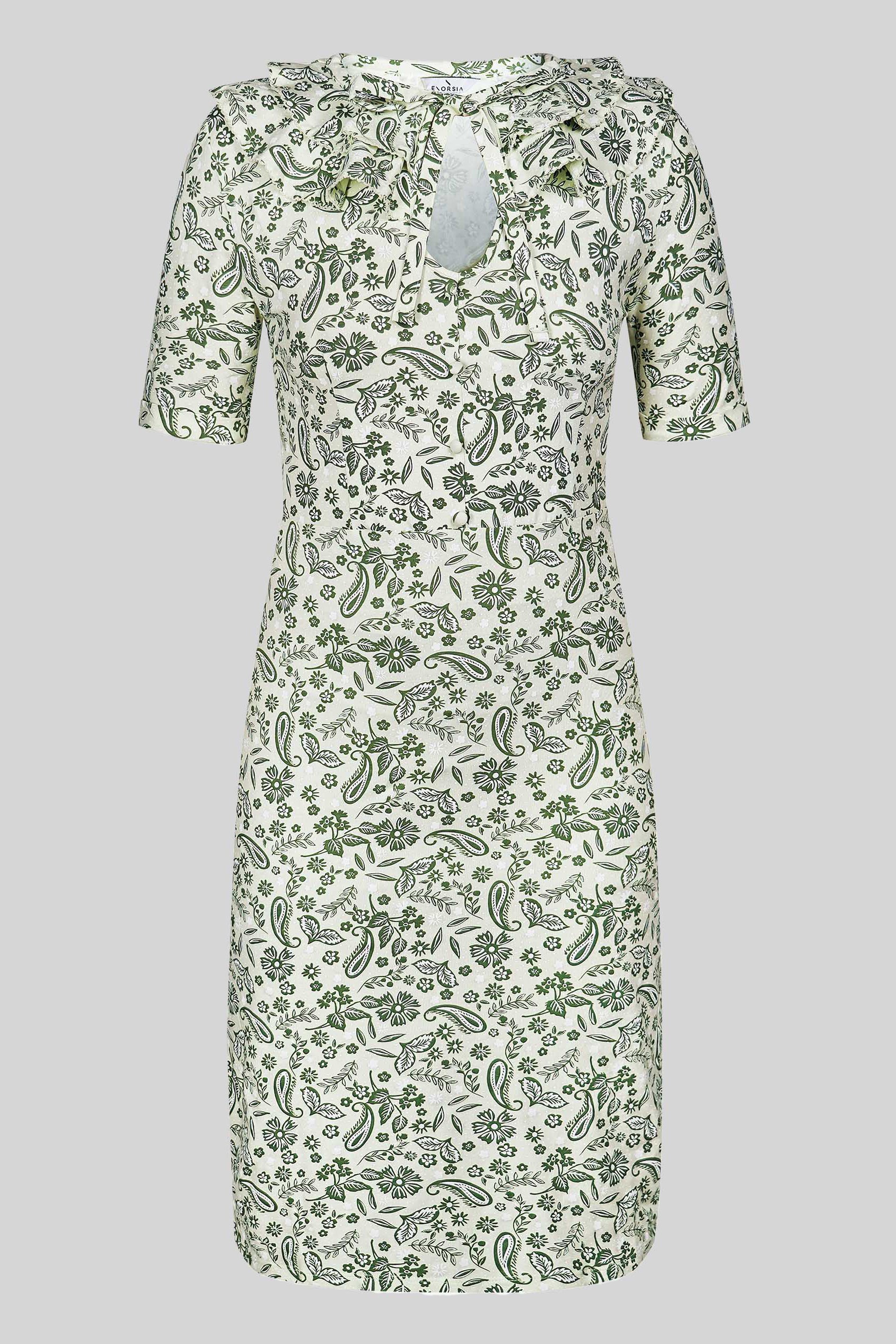 Double Layer Ruffles And Tie Fastening Midi Dress