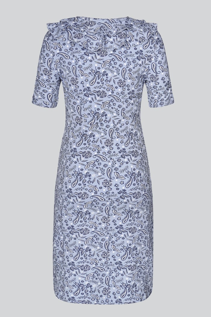 Double Layer Ruffles And Tie Fastening Midi Dress