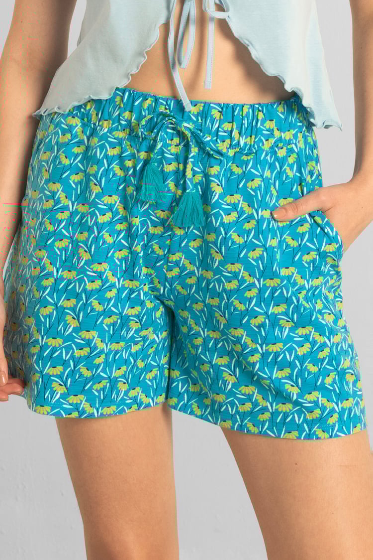 Womens Floral Printed Shorts