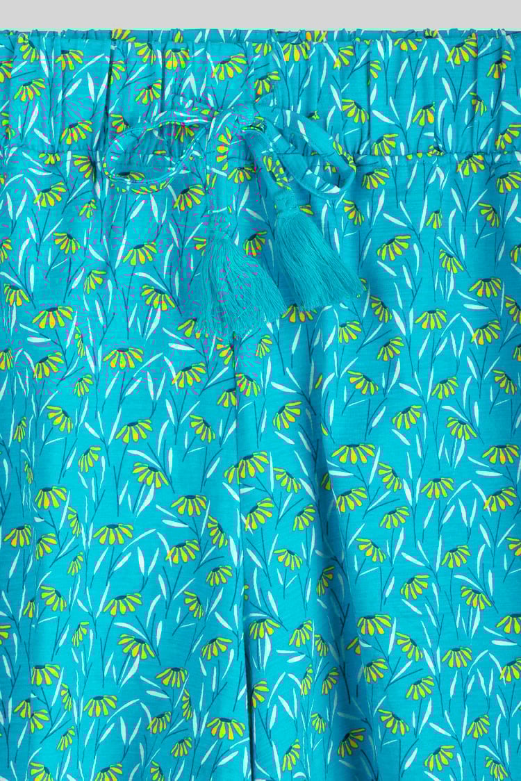 Womens Floral Printed Shorts