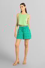 Womens Floral Printed Shorts