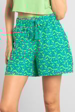 Womens Floral Printed Shorts
