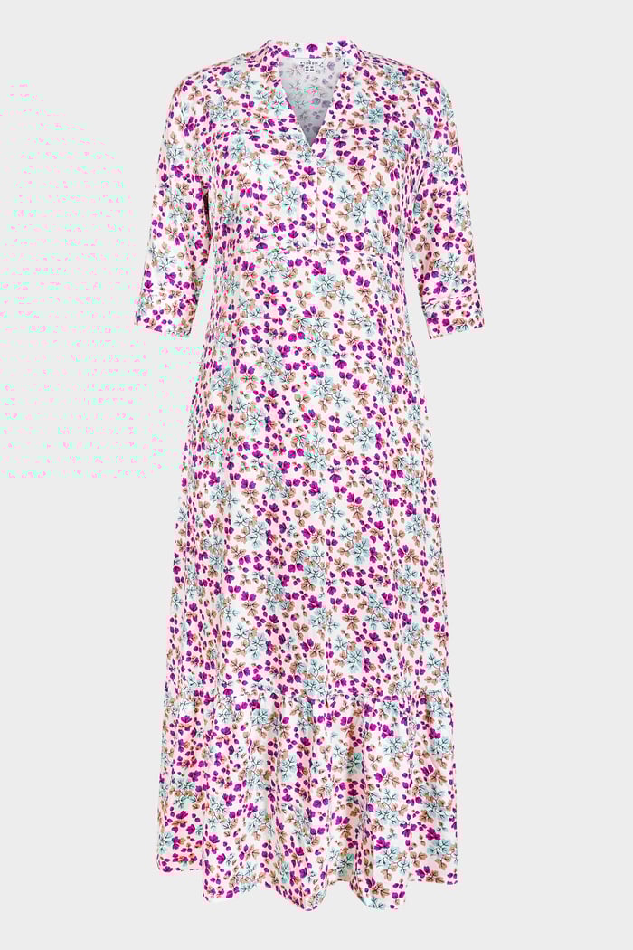 Floral Printed A-Line Maxi Dress