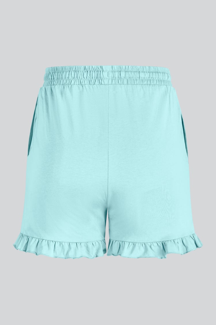 Women's Essential Shorts with Frill Hem