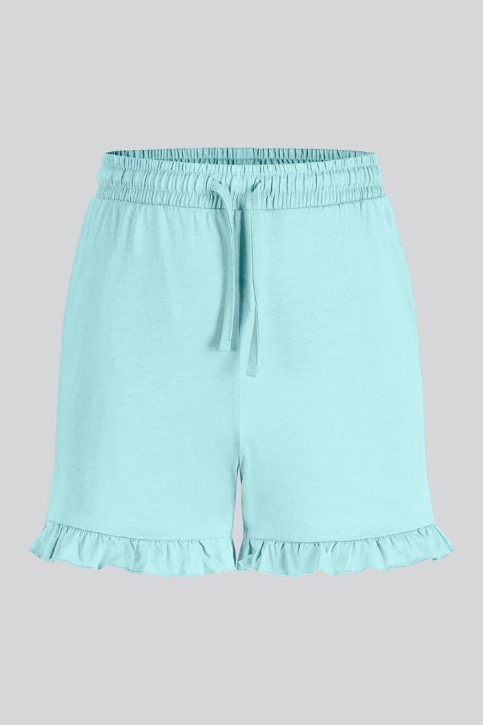 Women's Essential Shorts with Frill Hem
