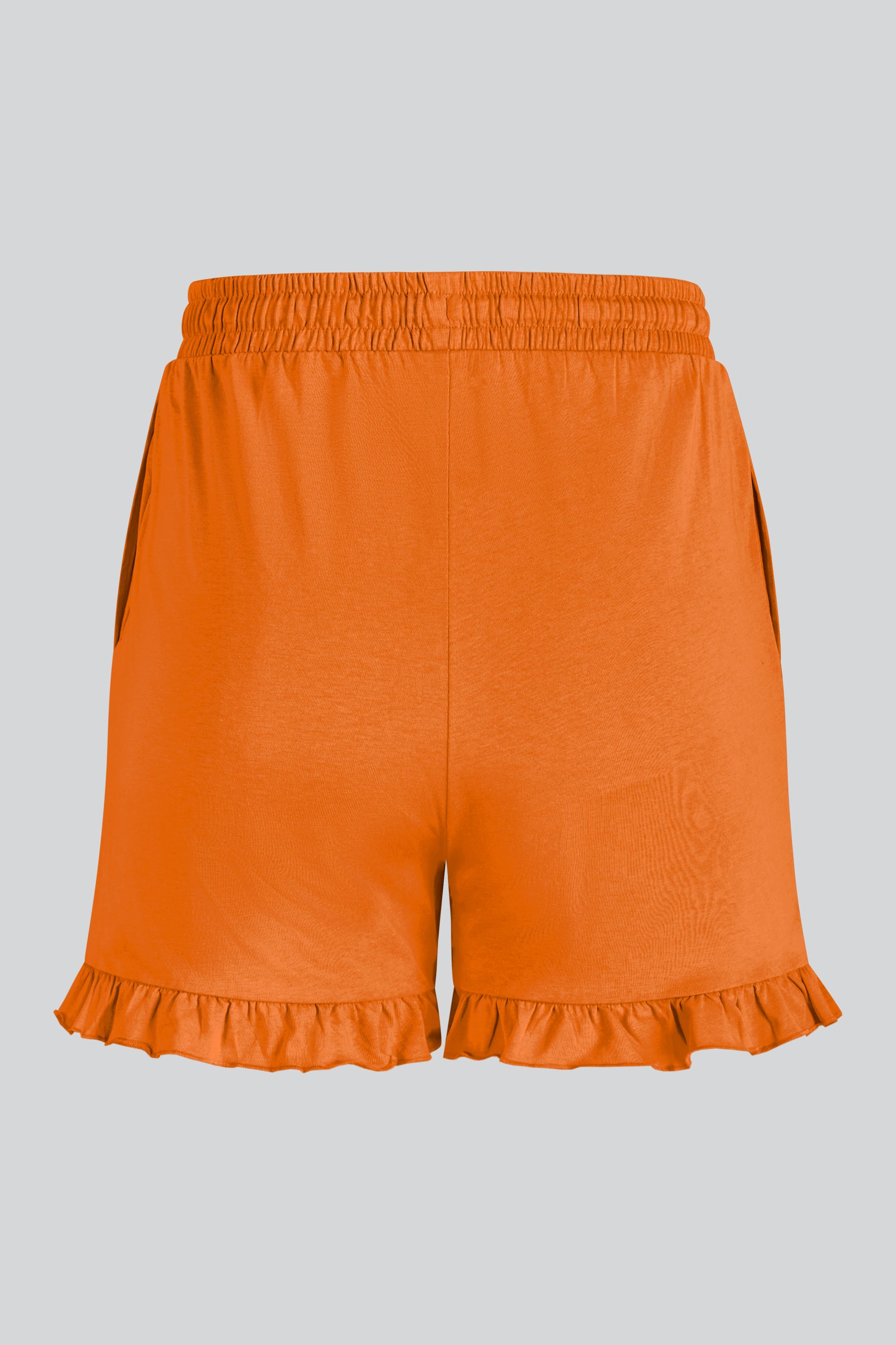 Women's Essential Shorts with Frill Hem