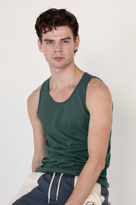 Men's Cotton Jersey Vest 2 PCs  Pack