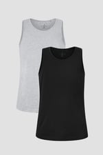 Men's Cotton Jersey Vest 2 PCs  Pack
