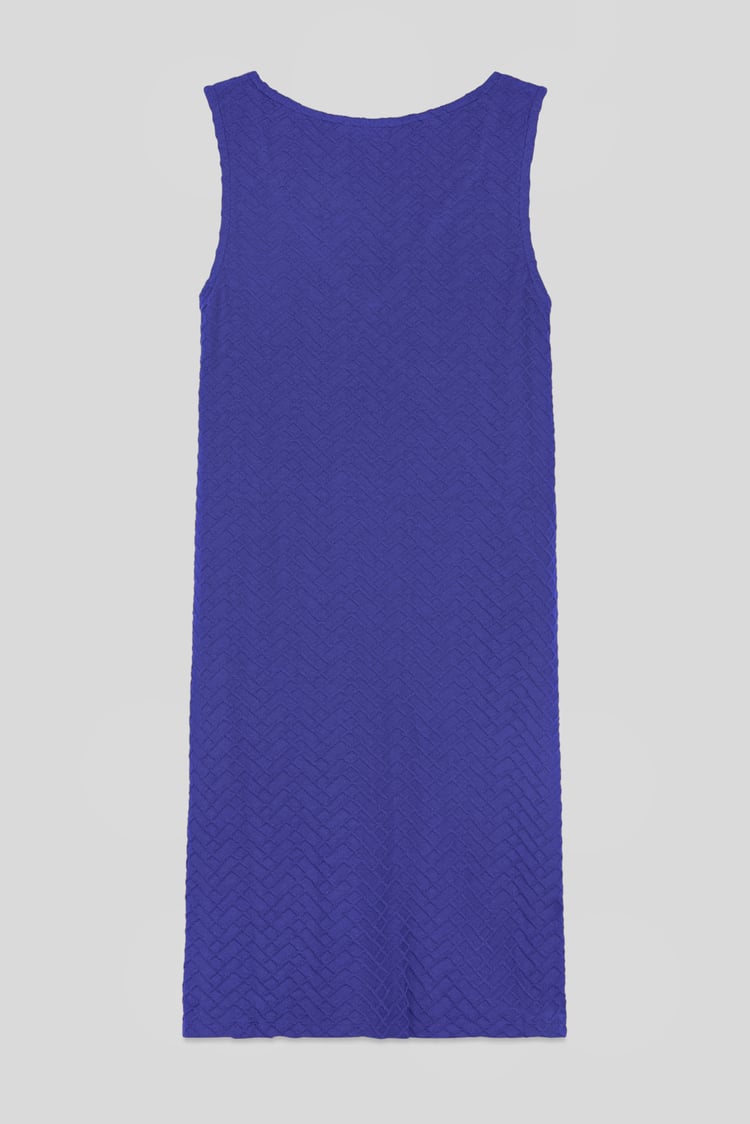 Womens Sleeveless Button Detail Mini Dress