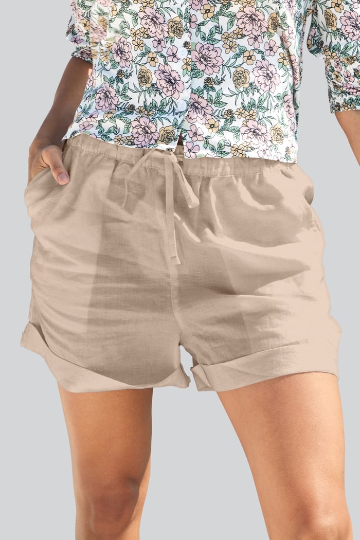 Linen Blend Shorts