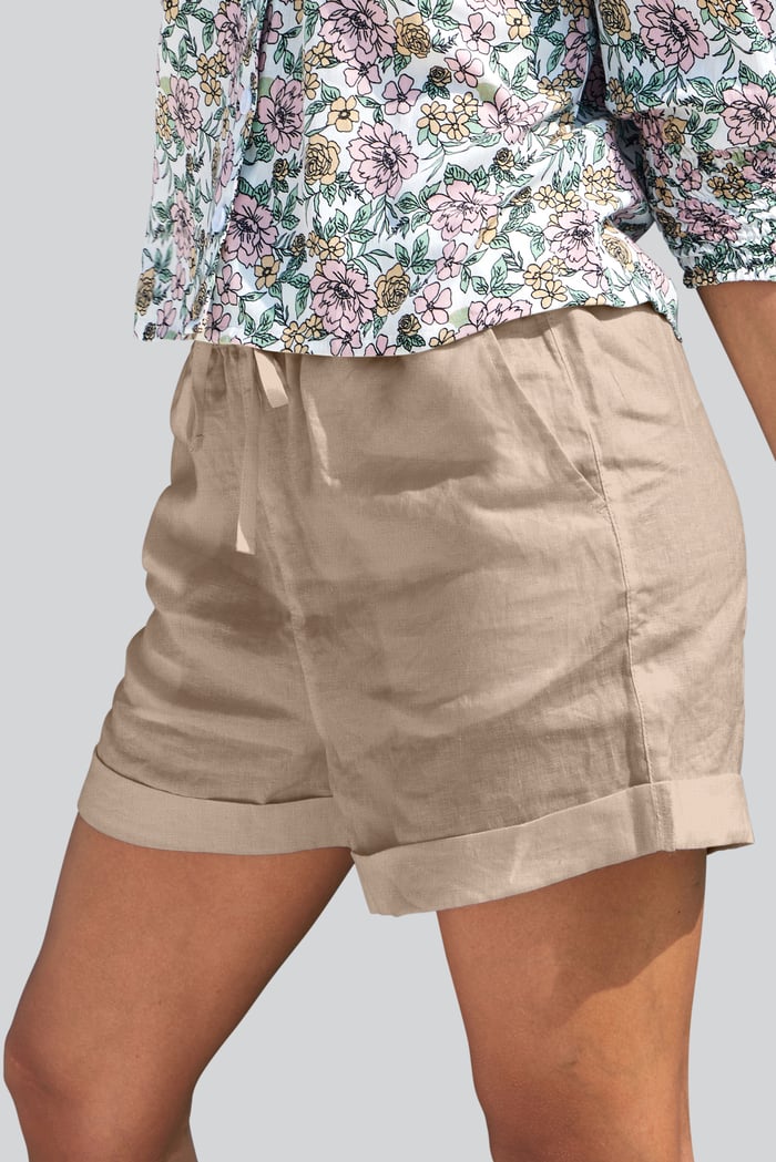 Linen Blend Shorts