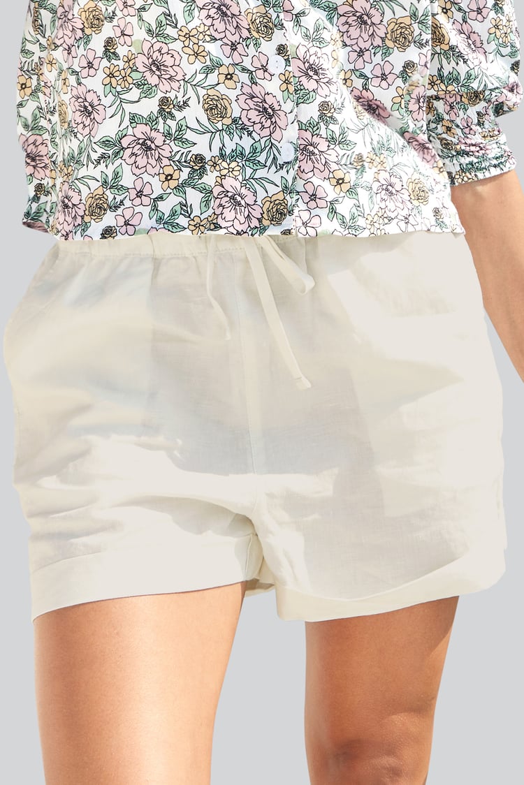 Linen Blend Shorts