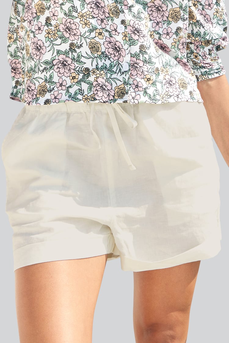 Linen Blend Shorts
