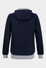 Mens Wave Full Zip  Contrast Hoodie